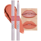 evpct Silky Smooth Lip Liner Pencil Retractable, Orange Red Lip Liner Creamy Long-Lasting Formula for Precision Contouring Matte Velvet Pigmented Rich Lip Colors Crayon Lipstick 05