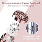 Face Razors for Women(2024), Gurelax Hair Remover for Face, Painless Facial Hair Removal for Women, Rechargeable Hair Removal Device for Face, Upper Lip, Chin, Included 2 x Replacement Heads