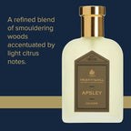 Truefitt & Hill Luxury Cologne - Apsley - Premium Long-Lasting Spice and Wood Men's Fragrance Presented in a Beautifully Etched Traditional Atomizer Bottle - 3.38 oz.