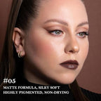 BINGBRUSH 2-in-1 Gradient Lip Liner & Lipstick Combo,Matte Longwear Waterproof Lip Pencil with Cone Tip,Smudge Proof Crayon for Flawless Ombre Contour,Women's Long Lasting Makeup Set (05#Dark Brown)