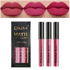evpct 3Pcs Mauve red Berry pink Rose red Matte Liquid Lipstick Sets for Women 24-hour Matte+Lipstick Lipstick Lip Stain Gloss Long Lasting 24 Smudge Waterproof