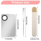 Foundation Spatula Set - Stainless Steel Makeup Mixing