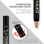 evpct Beige Gold Shimmer Cream Eye Shadow Brightener Sticks Set for Eyes, Gold Shimmery Matte Pencil Eye shadow Applicator Stick Pen Palette Makeup Waterproof sombras en crema para ojos 15#