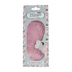 The Vintage Cosmetic Company Gel Bead Eye Mask, Super-Soft Plush Adjustable Headband, Calms Tired Eyes and Soothes Headaches, Skincare Accessory, Pink Design