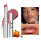 2PCS Honey Lipstick Tinted Lip Balm - Sheer Hydrating for All Skin Tones - Moisturizing Lip Color, Nourishing for Dry Lips (Pink)