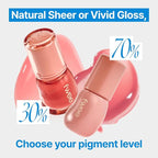 3D Voluming Gloss 70% (Rich) | Vanilla 70% | High Shine, Non-Sticky Lip Gloss for Makeup | Long-Lasting, Moisturizing Gel Formula | 30%, 70% Pigment Options | 5.3g