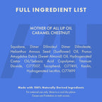 Handmade Heroes 100% Natural Vegan Lip Oil with Squalane Non-Sticky Lip Gloss Moisturizing, Shiny, Nourishing Korean Lip Gloss - Caramel Chestnut