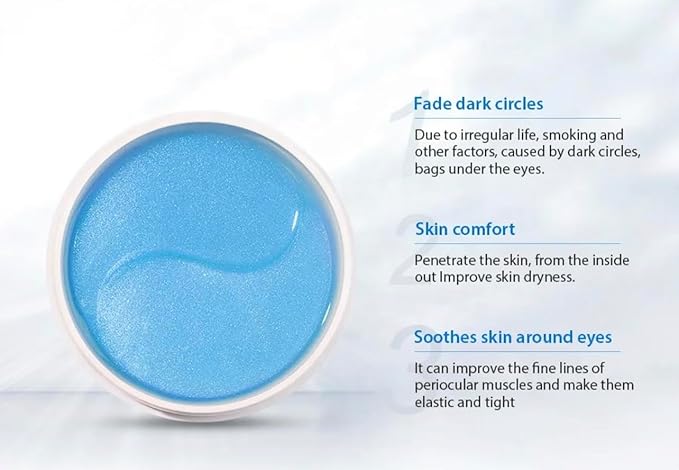 PURABEAUTY Advanced Eye Treatment Mask, Anti-Aging, Reduce Wrinkles and Fine Lines, Under Eye Treatment For Dark Circles, Under eye Mask For Puffiness- 60 PCs