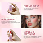 Soft Face Blush Stick, Matte Natural Long Lasting Blush for a Flawless Finish, Creamy Blendable Formula for All Skin Types, Everyday Wear Professional Quality Makeup (Warm mauve, Large)