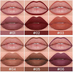 evpct 6Pcs Retractable Lip Liner Pencils Set Pack for Shaping & Sculpting Lips, Mauve Maroon Red Orange Nude Chocolate Dark Brown Plum Creamy Matte Gel Lip Liner Lipliners Pencil delineador de labios