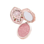 Flower Knows Strawberry Rococo Embossed Blush;Pink Matte Finish;Buildable & Blendable Powder Blush for cheeks,Natural Flush for All Skin Tones(03 Classic Ballet, 5g)