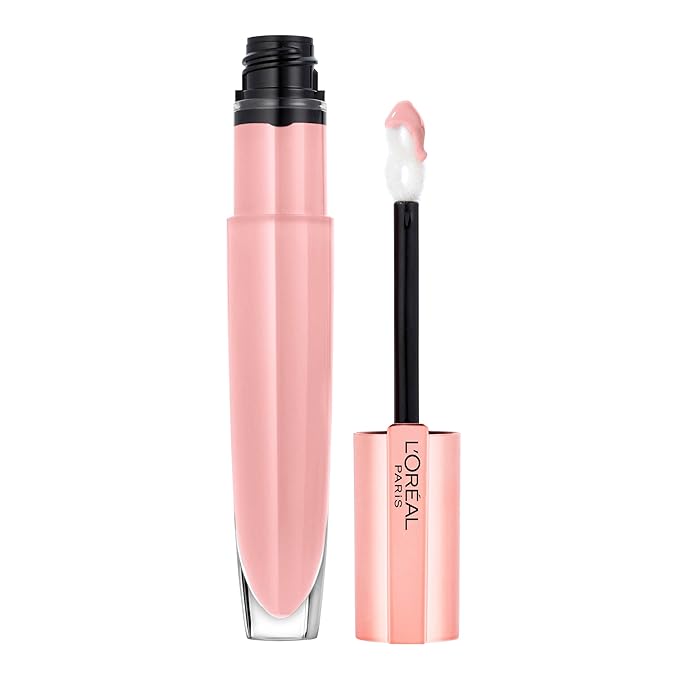 L'Oreal Paris Glow Paradise Hydrating Tinted Lip Balm-in-Gloss with Pomegranate Extract & Hyaluronic Acid, Ultra-Gentle, Non-Sticky Formula, Pristine Pink, 0.23 Fl Oz