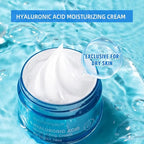 Hydro Boost Hyaluronic Acid Moisturizing Cream, Oil-Free, Suitable for Facial Moisturizers on Dry Skin ， Long Iasting Hydro Boost Moisturizing Cream-1.76Oz (white)