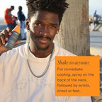 Cooling Body Spray with Menthol and Aromatherapy Orange Ginger Scent to Help You Energize, 2.7 oz. | Anytime Immediate Heat Relief | TSA Approved | Gluten Free | Vegan | Paraben Free