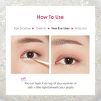ETUDE Tear Eye Drop Liner 8g #3 Pure Sparkling Pearl (21AD) | Long-Lasting Liquid Glitter Eye Makeup with Shiny Magical Sparkle | K-Beauty