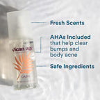 Aluminum Free Deodorant & Body Spray for Whole Body - Oasis 4oz (2 Pack) Clean Deodorant and Body Spray for Teen Boys and Girls - With AHA For Body Acne - Body Spray for Teens Formula