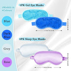 Cooling eye mask and silky