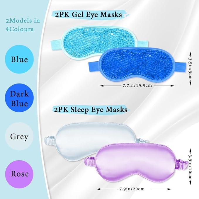 Cooling eye mask and silky