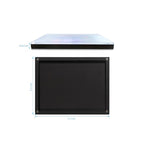 Acrylic empty magnetic palette with magnet clear lip