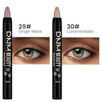 Kaely 2Pcs Cream Eyeshadow Sticks Set for Eyes Waterproof,Ginger Matte & Caramel Matte Eye shadow Stick Pencil Pen Bulk sombras en crema para ojos 29+30