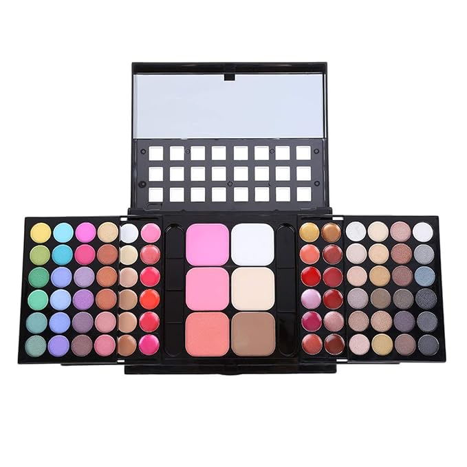 Pro Makeup Gift Set All in One Makeup Kit Cosmetic Contouring Kit 78 Colors Eyeshadow Palette with Face Blush, Lipgloss, Concealer and Eyeshadow Brushes- Ideal Holiday Gift Set#1