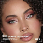 Kaely Powder Eyeshadow Quad, Light Violet Shimmer Eyeshadow Palette Makeup, Neutral Eye Shadow Palette for Older Women Pigmented Waterproof, sombras para ojos, Blendable, Cruelty-free, 02