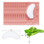 55 Pairs Set, Under Eye Hydrogel Pads, Professional Lint Free Eye Mask Eyelash Extension Gel Patches Kit for Adhesive Lash Beauty Tool (Pink)