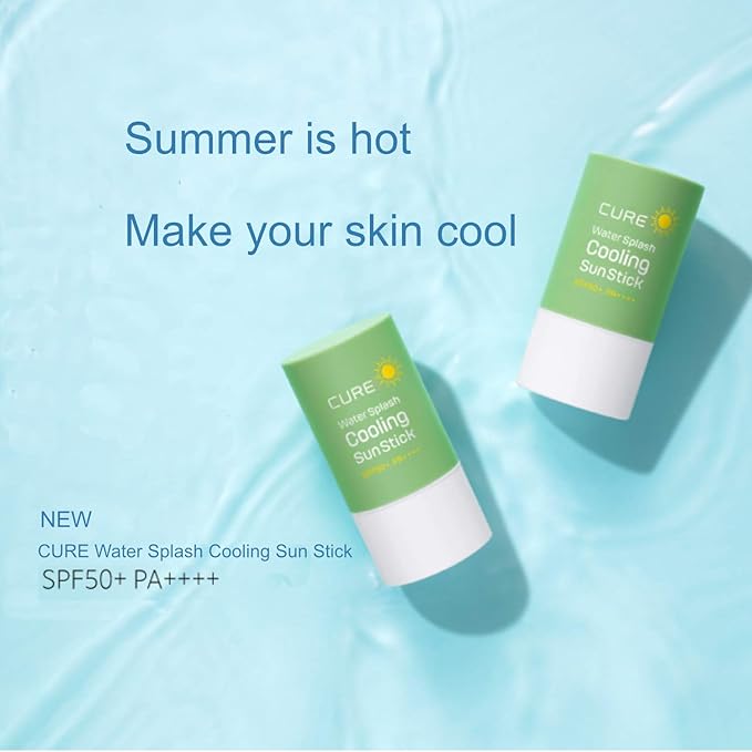 Kim Jeong Moon La Sense Loe Cure Water Splash Cooling Sun Stick 23g (Pack of 2) La Sense Loe Cure Aloe Gel 100ml (Total Pack of 3)