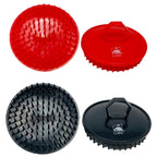 G.B.S Scalp Exfoliator 4 Pack - Shampoo Brush, Scalp Scrubber for Dandruff Removal, Massager & Hair Exfoliator - Red & Black