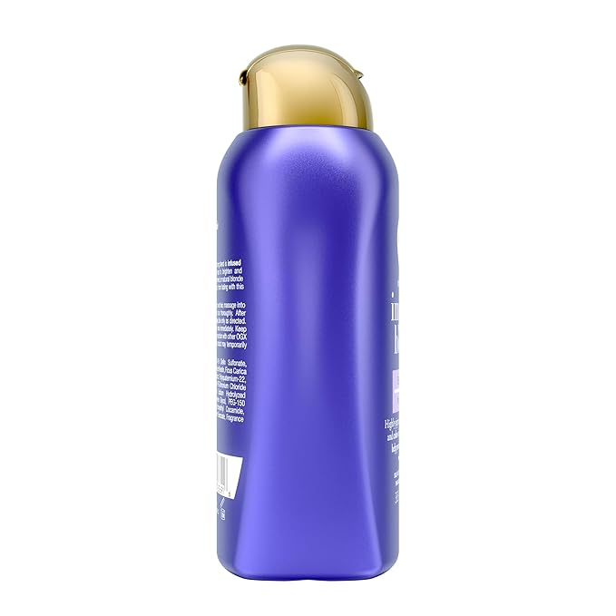 OGX Impecca-Blonde Purple Toning Shampoo, 13 fl oz