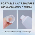 ZJchao 25pcs 5ml Lip Gloss Tube, Refillable Mini Empty Cosmetic Balm Tubes Container for Comestic Makeup Travel Toiletries Shampoo Body Lotion
