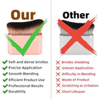 Body Makeup Brush, Self Tanner Brush, Kabuki Brush for Body, Tanning Brush for Tan, Body Makeup Brush for Leg, Bronzer Brush Makeup Brush, Fake Tan Tanning Brush (Pink Rose Gold)