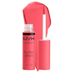 NYX PROFESSIONAL MAKEUP Butter Gloss, Non-Sticky Lip Gloss - Sorbet (Vibrant Coral)