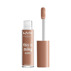 NYX PROFESSIONAL MAKEUP This Is Milky Gloss, Vegan Lip Gloss, 12 Hour Hydration - Cookies & Milk (Cool Beige Nude)