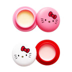 The Crème Shop Duo lip balm Moisture Remedy macaron Hello Kitty icing on the cake and mixed berry flavor