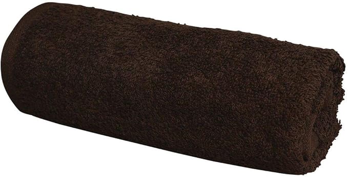 ForPro Professional Collection Premium Bleach Tough Salon Towels, Chocolate, 100% Cotton, Bleach-Proof, Stain Resistant, 16” W x 27” L, 24-Count,110542