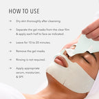 Hydropeptide Polypeptide Collagel+ Plus Face Mask, Line Lifting Hydrogel Peptide Facial Treatments, 4 Count