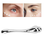 Eye Cream Massage Stick Magnetic Double Head Eye Cream Applicator for Facial Skin Care Silver