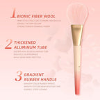 DUcare Makeup Brushes Set 14Pcs Love Struck Makeup Brush Set Premium Synthetic Kabuki Foundation Blending Face Powder Blush Concealers Eye Shadows Brushes