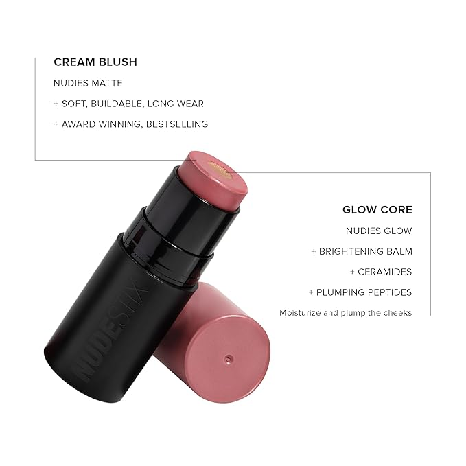 Nudies Matte + Glow Core All Over Face Blush Color - Pink Ice