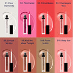 Pack of 3 Shimmer Lip Gloss for Girls & Women – Non-Sticky Lip Glosses 2.1 FL Oz Total (0.7 FL Oz Each) - High Shine Lip Gloss - Cruelty Free - (Cold Crush Collection)