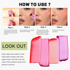 4 Pcs Milk Jelly Blush Stick,Buildable Watercolor Finish Free.（4 Color）