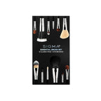 Sigma Beauty Essential Makeup Brushes Set – Professional Grade Makeup Brush Set with Premium Fibers and Sleek, Durable Handles for Face & Eyes, Includes 12 CK001 Black Makeup Brushes