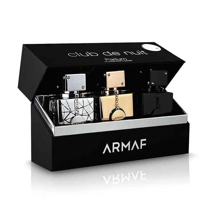 Armaf Club De Nuit for Man 3-Piece Set, (1.0 Ounce Eau De Toilette Intense Man + 1.0 Ounce Eau de Parfum Sillage + 1.0 Ounce Eau de Parfum Milestone)