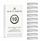 10 Eyebrow Razor Blades - Face Razors for Women & Men, Eyebrow Trimmer Shaper with Precision Cover, Facial Shaver & Dermaplaning Tool for Smooth Skin (Blades)