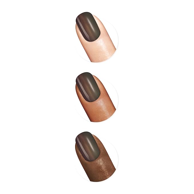 Sally Hansen Miracle Gel™, Holllaa-Gram, Long Lasting, Gel-Like Formula, No UV Lamp Needed, Brown Metallic Nail Polish (Pack of 3)