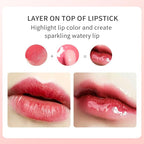 Fat Lip Oil Lip Stain,6 Colors Lip Oil Plumping Lip Glaze, Hydrating Lip Glow Oil,Shiny Transparent Lipstick,Long Lasting Nourishing Fresh Clear Lip Care (6pcs)