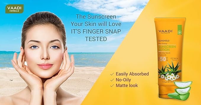 Vaadi Herbals Sunscreen Lotion SPF-50,