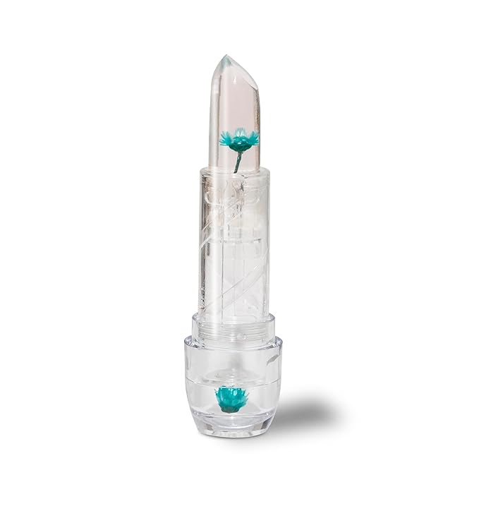 Blossom Zodiac Sign Vanilla Scented Moisturizing Roll-On Lip Gloss with Crystals + pH Technology Color Changing Crystal Strawberry Scented Lip Balm, 2 Pack Bundle, Pisces/Turquoise