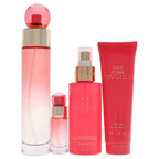 Perry Ellis 360 Coral 3.4oz EDP Spray, 4oz Body Mist, 3oz Shower Gel, 0.25oz EDP Spray Women 4 Pc Gift Set